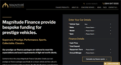 Desktop Screenshot of magnitudefinance.com